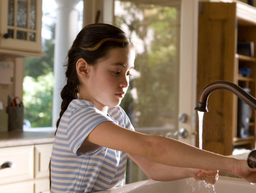 Agua potable, pura, natural y ecológica